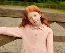 Load image into Gallery viewer, Gabardine Jacket with Embroidered Sunflowers