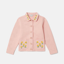 Load image into Gallery viewer, Gabardine Jacket with Embroidered Sunflowers
