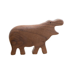 Load image into Gallery viewer, Wooden Hippo Rattle