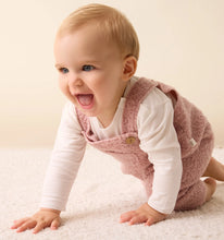 Load image into Gallery viewer, Baby Two-Piece Boucle Overall Set
