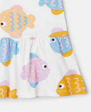 Load image into Gallery viewer, Baby Fish Print Jersey Dress