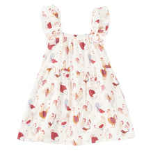 Load image into Gallery viewer, Baby Feather Friends Muslin Strap Sundress