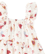 Load image into Gallery viewer, Baby Feather Friends Muslin Strap Sundress
