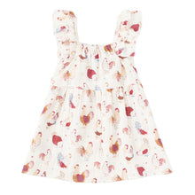 Load image into Gallery viewer, Feathered Friends Muslin Flutter Sundress