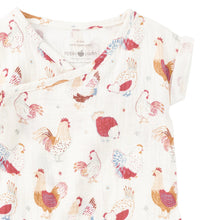 Load image into Gallery viewer, Feathered Friends Muslin Kimono Onesie