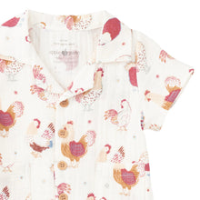 Load image into Gallery viewer, Feathered Friends Muslin Cabana Romper