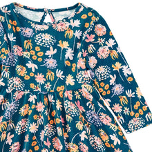 Load image into Gallery viewer, Midnight Meadow Twirl Dress