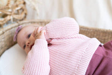 Load image into Gallery viewer, 'Love' Embroidered Chunky Knit Baby Sweater (Organic)