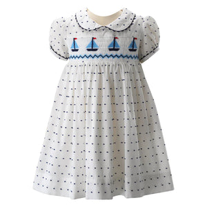 Baby Sailboat Smocked Dress and Bloomers