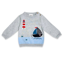 Load image into Gallery viewer, Lighthouse & Boat Baby Knit Pullover & Pants Set