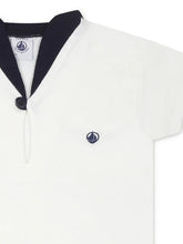 Load image into Gallery viewer, Baby Sailor Collar Shirt and Striped Shorts