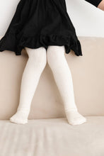 Load image into Gallery viewer, Ivory Cable Knit Tights