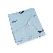 Load image into Gallery viewer, Whales - Organic Cotton Jacquard Sweater Knit Baby Blankets