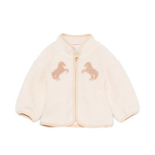 Load image into Gallery viewer, Baby Girl Sherpa Jacket with Horse Detail