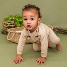 Load image into Gallery viewer, Doxie Dog Jacquard Knit Baby Raglan Pullover (Organic)