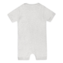 Load image into Gallery viewer, Whale & Bird Embroidered Knit Baby Romper (Organic Cotton)