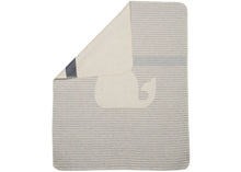 Load image into Gallery viewer, Whale and Stripes Baby Blanket