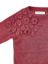 Load image into Gallery viewer, Rose Violet 3D Flower Sweater