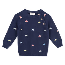 Load image into Gallery viewer, Mini Beetle Cars Embroidered Baby Sweater (Organic)