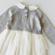 Load image into Gallery viewer, Milan Knit Baby Peter Pan Collar Tutu Dress