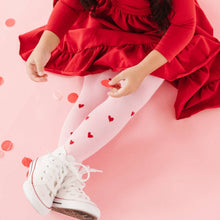 Load image into Gallery viewer, Falling Hearts Knit Tights