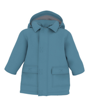 Load image into Gallery viewer, Petit Bateau Raincoat - Robin’s Egg Blue