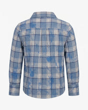 Load image into Gallery viewer, Flannel Shirt - Blue Dyed Plaid