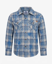 Load image into Gallery viewer, Flannel Shirt - Blue Dyed Plaid