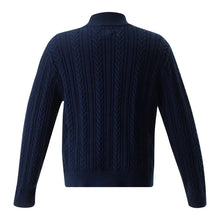 Load image into Gallery viewer, Half-zip Cable Knit Sweater