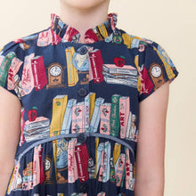 Load image into Gallery viewer, Girls Fatima Dress - Bookshelf