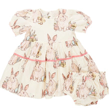 Load image into Gallery viewer, Baby Maribelle Bunny Friends Dress Set