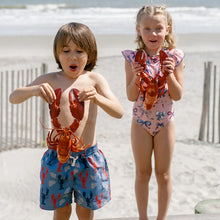 Load image into Gallery viewer, Lobster and Clams Swim Trunks
