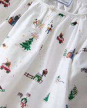 Load image into Gallery viewer, Twill Delphine Nightgown in Holiday Town