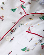Load image into Gallery viewer, Twill Pajama in Holiday Town