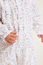 Load image into Gallery viewer, Baby Twill Madeline Romper in Baking Spirits Bright