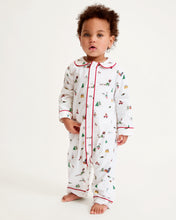 Load image into Gallery viewer, Baby Twill Cambridge Romper in Holiday Town
