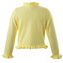 Load image into Gallery viewer, Yellow Frill Cardigan