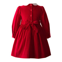 Load image into Gallery viewer, Scottie Dog Corduroy Smocked Dress