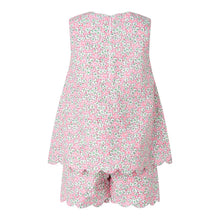 Load image into Gallery viewer, Scalloped Floral Top and Short Set