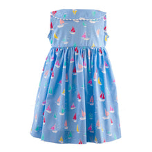 Load image into Gallery viewer, Sailboat Sleeveless Button-Front Dress with Bloomers