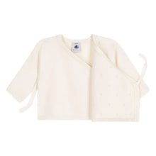 Load image into Gallery viewer, Baby Cross-Over Pointelle Cardigan
