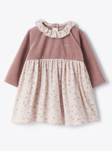 Load image into Gallery viewer, Baby Purple Grapes Long-Sleeve Dress