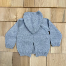 Load image into Gallery viewer, Hooded, Zip Back Baby Sweater with Image of Nantucket