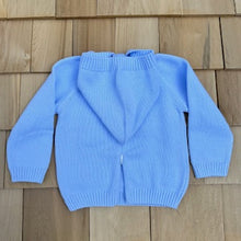 Load image into Gallery viewer, Hooded, Zip Back Baby Sweater with Image of Nantucket