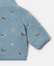 Load image into Gallery viewer, Baby Boy Sherpa Jacket with Horse Embroidery