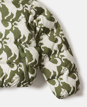 Load image into Gallery viewer, Horse Print Hooded Puffer