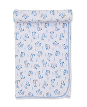 Load image into Gallery viewer, Whale Pods Blue Blanket