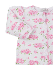 Load image into Gallery viewer, Heavenly Hydrangeas Zip Footie