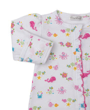 Load image into Gallery viewer, Ocean Antics Pink Zip Footie
