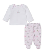 Load image into Gallery viewer, Safari Party Pink Footed Pant Set
